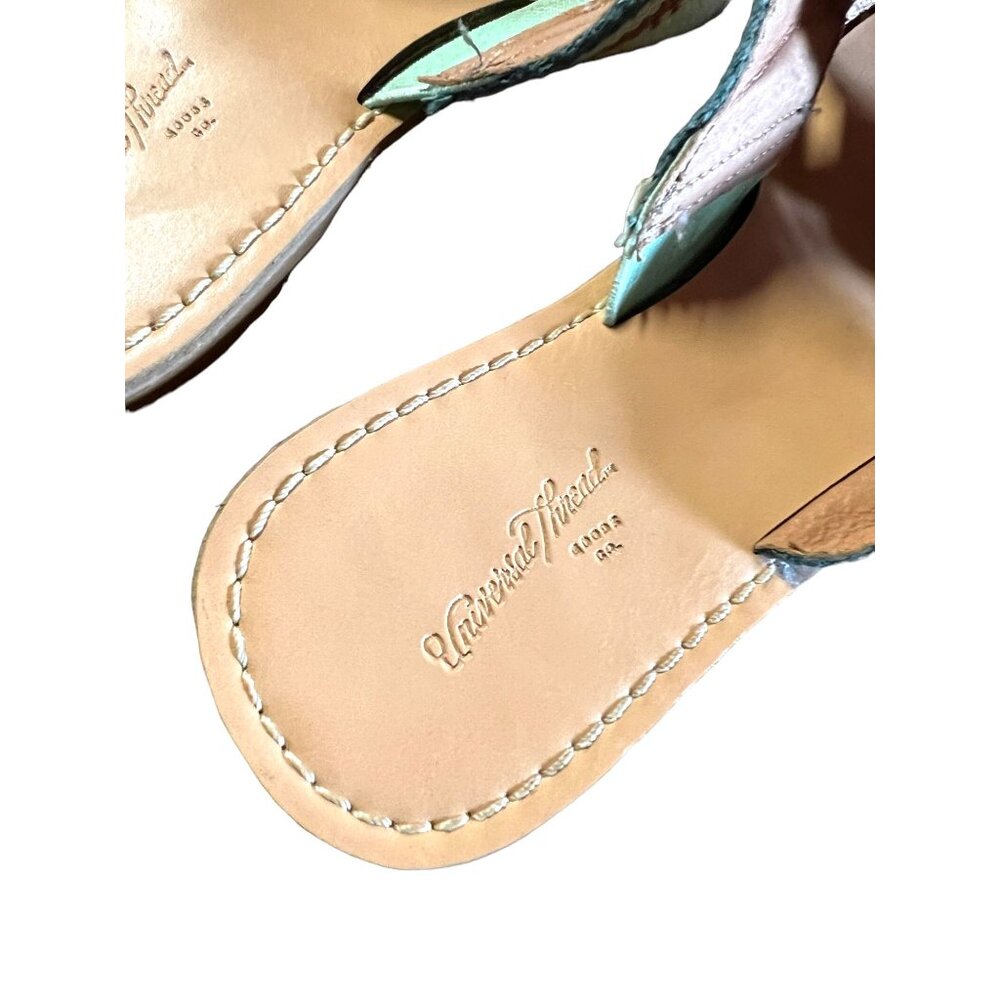 Universal Thread Womens Knotted Slide Sandals Size 6.5 Multi-Color Canvas Upper - Picture 5 of 5